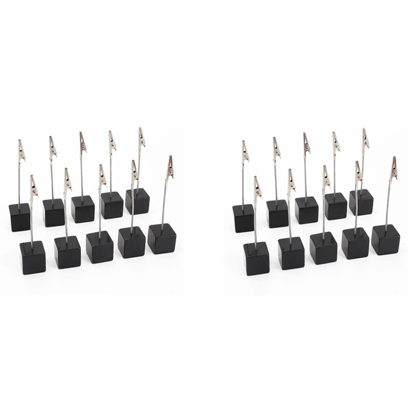 Card Holder Square Memo Holder Card Clip Photo Office Holder Note - 20 Pieces (Black)
Card Holder Square Memo Holder Card Clip Photo Office Holder Note - 20 Pieces (Black)