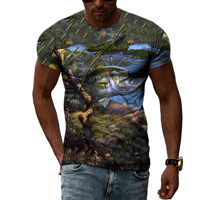 Deep Sea Fishing Men And Women Casual Fashion Trend Hip-hop Personality Fish 3D Harajuku Printing O-neck Short-sleeved T-shirt
Deep Sea Fishing Men And Women Casual Fashion Trend Hip-hop Personality Fish 3D Harajuku Printing O-neck Short-sleeved T-shirt