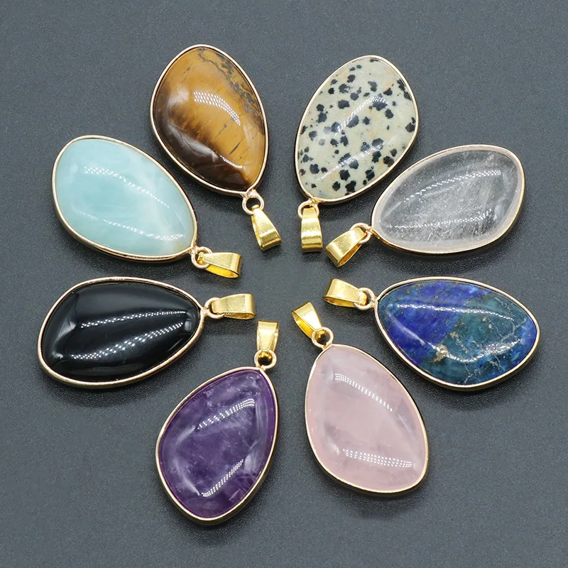 Natural Crystal Stone Edge Irregular Pendant Aventurine Amethyst Rose Quartz Charms Diy Necklace Jewelry
Natural Crystal Stone Edge Irregular Pendant Aventurine Amethyst Rose Quartz Charms Diy Necklace Jewelry
