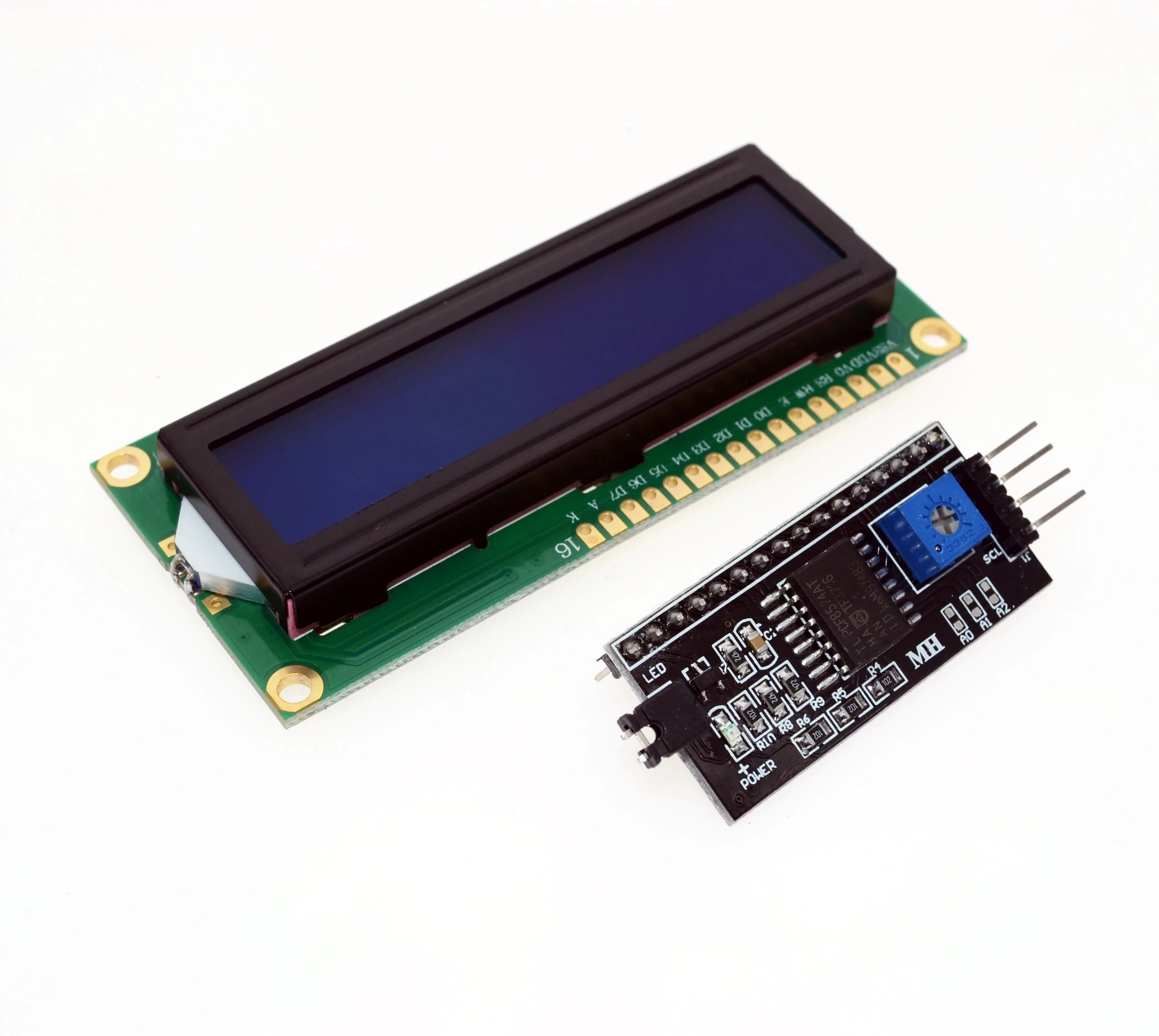 Free Shipping 1602 16x2 HD44780 Character LCD /w IIC/I2C Serial Interface Adapter Module.We are the manufacturer
Free Shipping 1602 16x2 HD44780 Character LCD /w IIC/I2C Serial Interface Adapter Module.We are the manufacturer