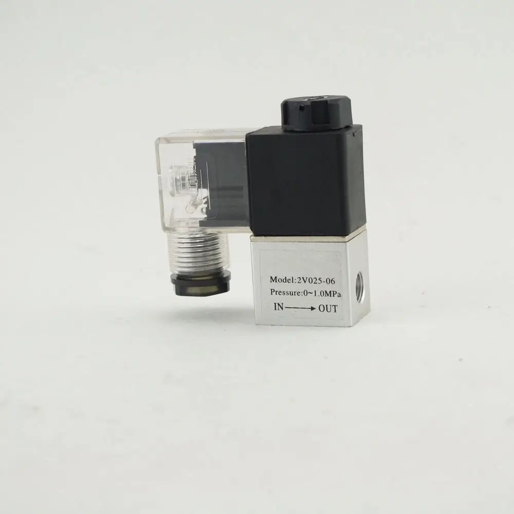 

Solenoid Air Valve 3 Port 2 Position 1/4" BSPP 3V1-08 12/24/110/220/380V NC Normal Closed