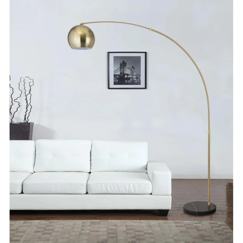 Modern Standing Adjustable Floor Lamp with Metal Dome Shade & Marble Base for Living Room - Corner Light Arc Lamps for Bedro
Modern Standing Adjustable Floor Lamp with Metal Dome Shade & Marble Base for Living Room - Corner Light Arc Lamps for Bedro