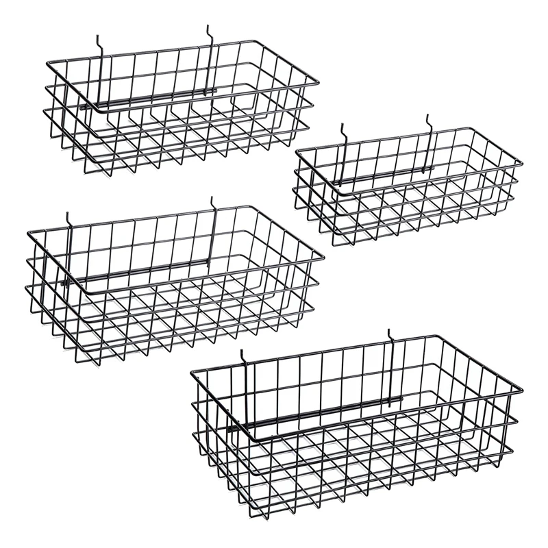 Pegboard Baskets Set Of 4,Hooks To Any Peg Board Wire Shelf Bins Organize Tools,Workbench,Accessories,Garage Storage
Pegboard Baskets Set Of 4,Hooks To Any Peg Board Wire Shelf Bins Organize Tools,Workbench,Accessories,Garage Storage