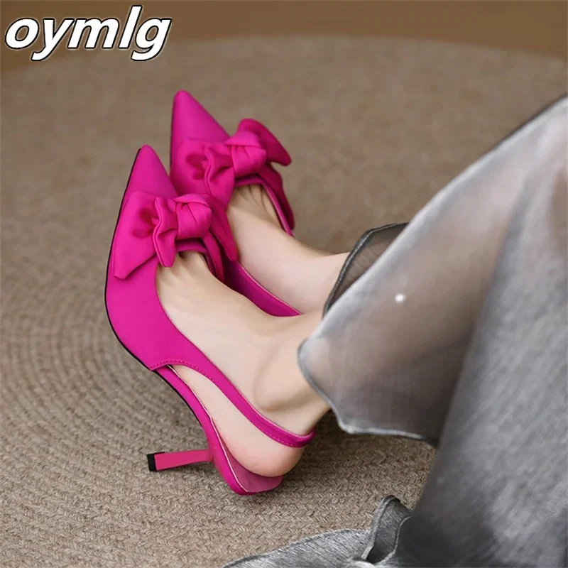 High Heel Bow Tie Sandals Fairy Shoes 2023 Summer Thin Heel Pointed Single Shoes
High Heel Bow Tie Sandals Fairy Shoes 2023 Summer Thin Heel Pointed Single Shoes