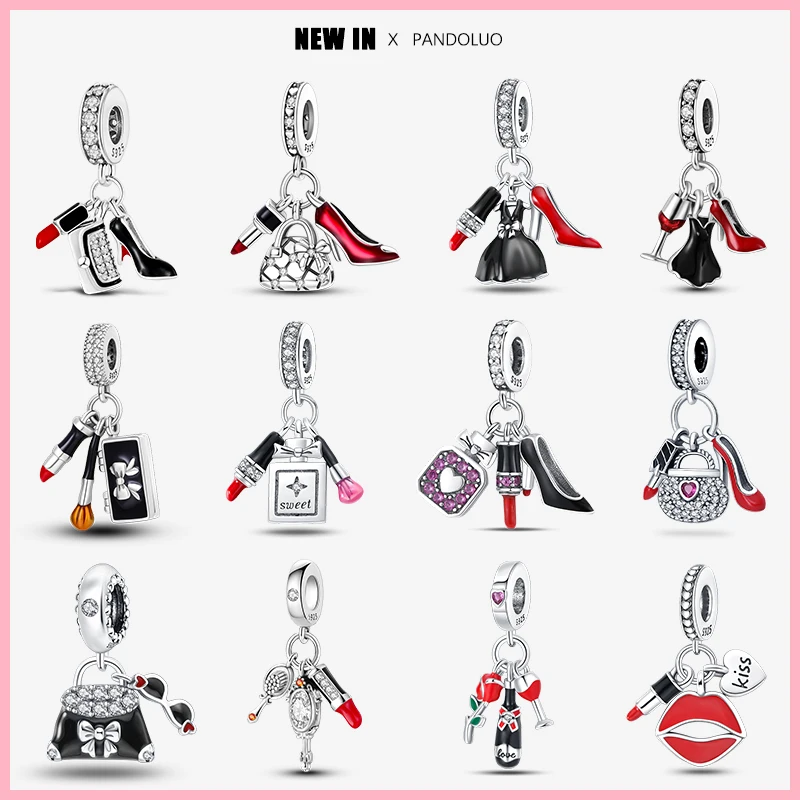 2024 New in Hot Bag Lipstick And High Heels Three Piece Set Charm Fit Pandora 925 Original Bracelet Women Silver Pendant Jewelry
2024 New in Hot Bag Lipstick And High Heels Three Piece Set Charm Fit Pandora 925 Original Bracelet Women Silver Pendant Jewelry