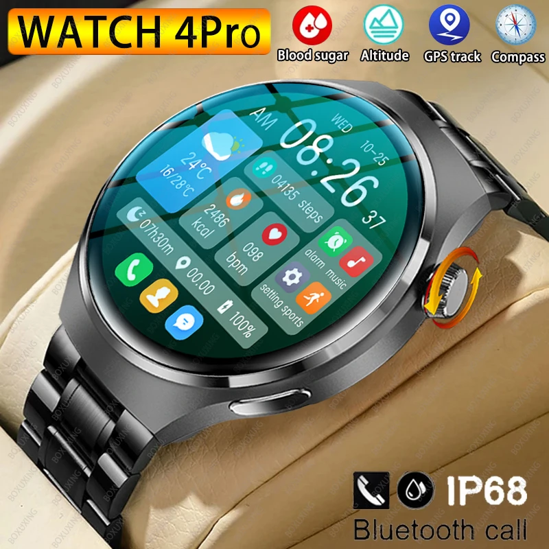 New GPS Smart Watch Men 360*360 HD Screen Bluetooth Call NFC IP68 Waterproof Blood Sugar Smartwatch Woman For Huawei Watch 4 Pro
New GPS Smart Watch Men 360*360 HD Screen Bluetooth Call NFC IP68 Waterproof Blood Sugar Smartwatch Woman For Huawei Watch 4 Pro