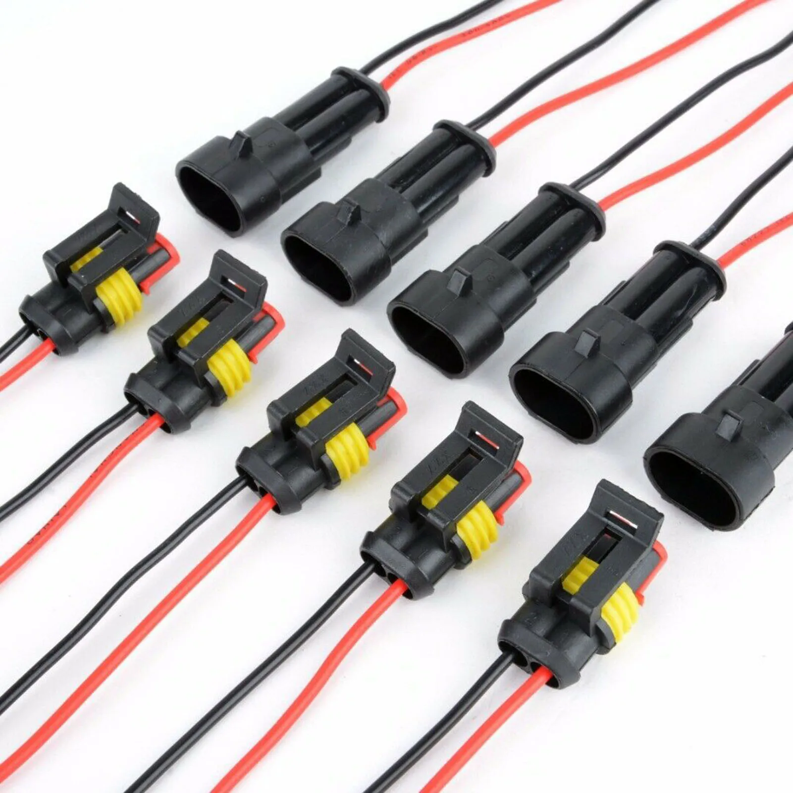 High Voltage Female Adapter Wire 5 Sets Dustproof Waterproof 2-pole Hole Female Connector for Motorcycles Scooters Cars Trucks
High Voltage Female Adapter Wire 5 Sets Dustproof Waterproof 2-pole Hole Female Connector for Motorcycles Scooters Cars Trucks