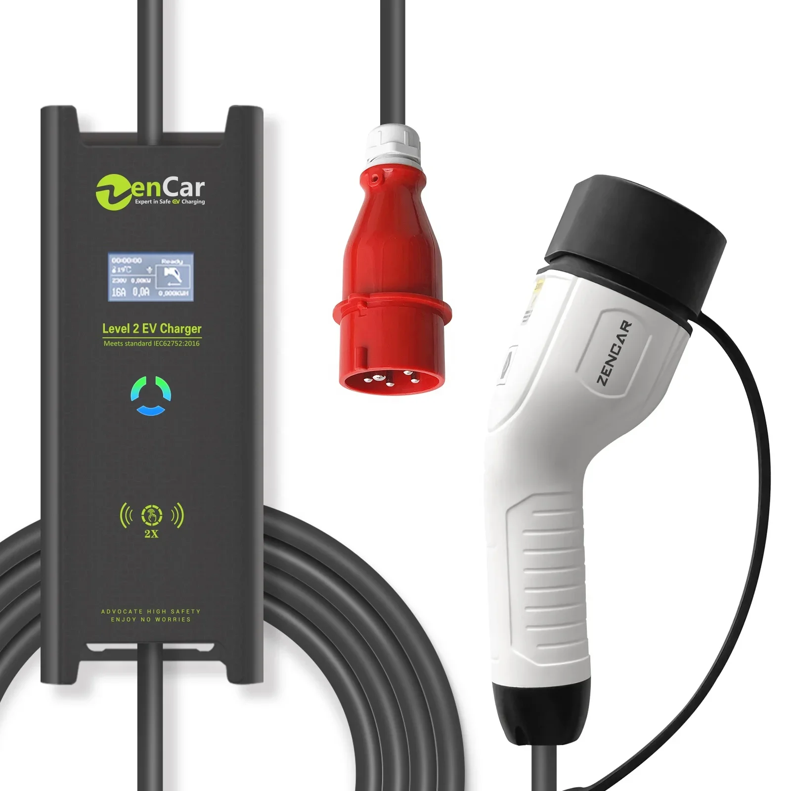 ZENCAR 32A 3 Phase Adjustable Portable EV Charger Type 2 With CEE Plug 22KW Electric Vehicle Car Charger 
ZENCAR 32A 3 Phase Adjustable Portable EV Charger Type 2 With CEE Plug 22KW Electric Vehicle Car Charger