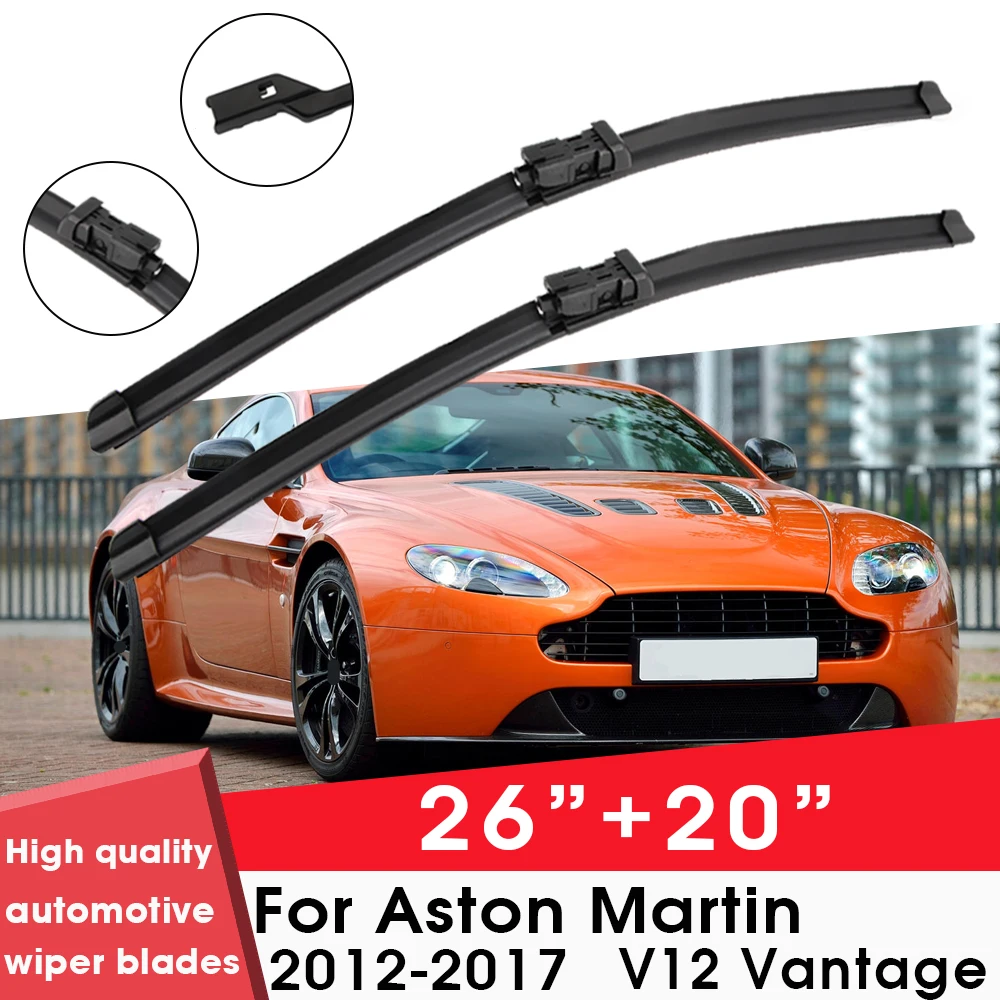 Car Wiper Blades Front Window Windshield Rubber Refill Wiper For Aston Martin V12 Vantage 2012-2017 26"+20" Car Accessories
Car Wiper Blades Front Window Windshield Rubber Refill Wiper For Aston Martin V12 Vantage 2012-2017 26"+20" Car Accessories