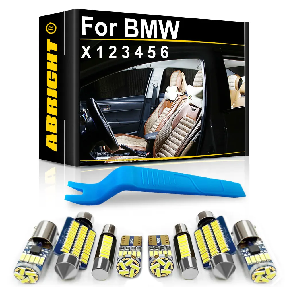 

ABRIGHT For BMW X1 E84 F48 X2 F39 X3 E83 F25 X4 F26 X5 E53 E70 F15 F85 X6 E71 E72 Car Accessories Canbus Interior Lights LED