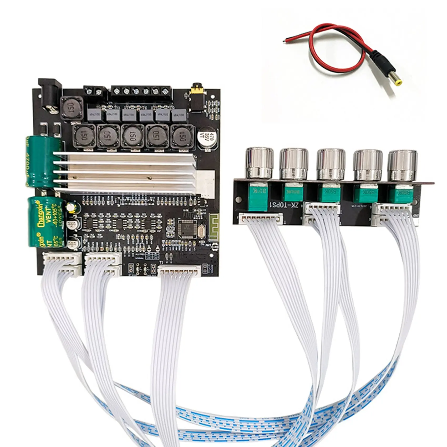 -TB22P 2.1 Channel Bluetooth 5.1 Amplifier Board with DC Cable TPA3116D2 50Wx2+100W TWS Box Potentiometer Amplifier
-TB22P 2.1 Channel Bluetooth 5.1 Amplifier Board with DC Cable TPA3116D2 50Wx2+100W TWS Box Potentiometer Amplifier