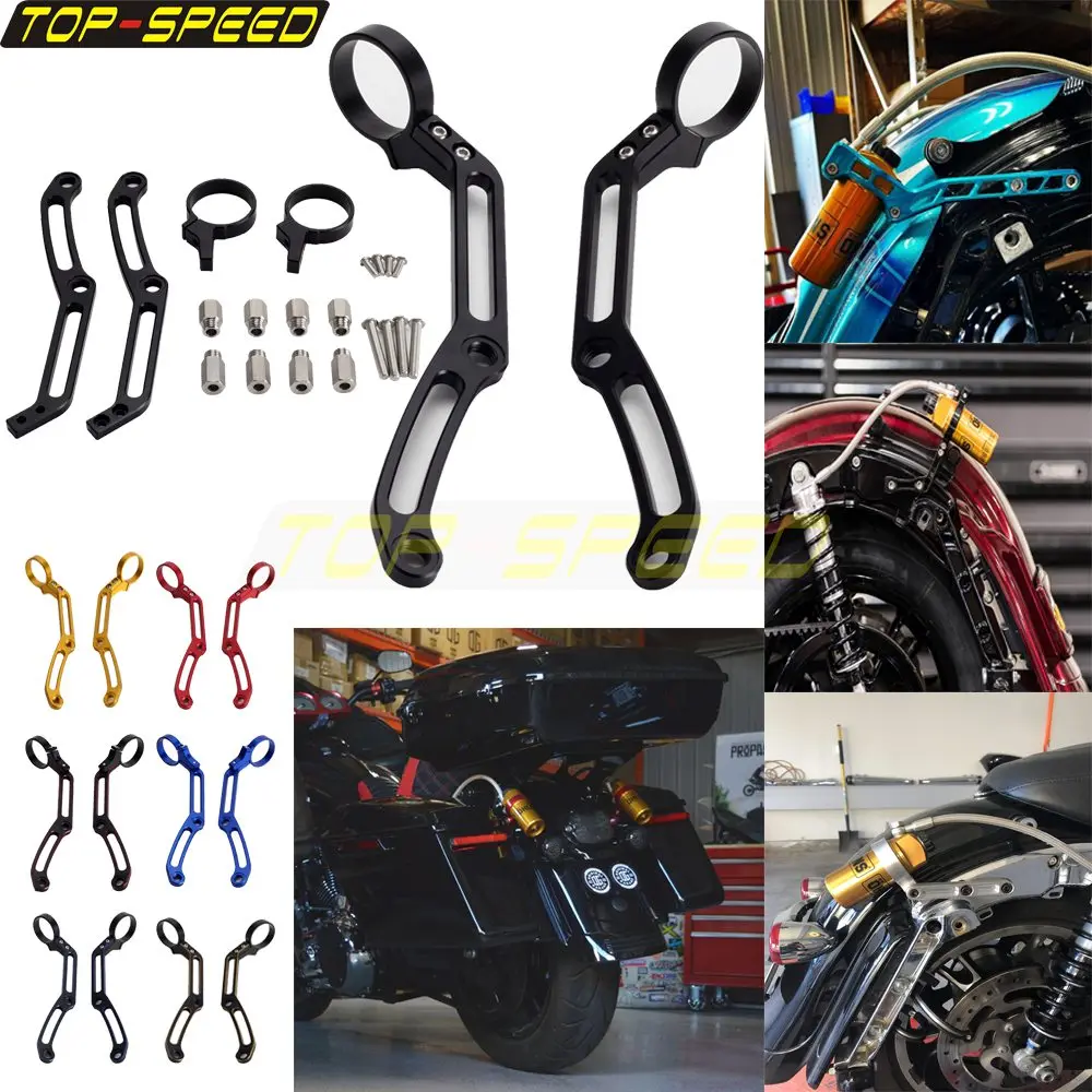 Black Rear Shocks Remote Reservoir Mounts Bracket For Harley Touring Road King Electra Street Road Glide Ultra Classic 2014-2022
Black Rear Shocks Remote Reservoir Mounts Bracket For Harley Touring Road King Electra Street Road Glide Ultra Classic 2014-2022