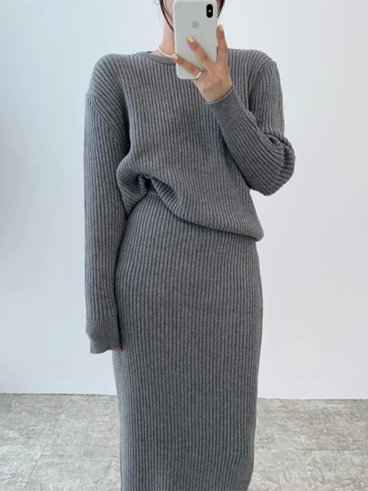 Solid Color Sets Two Pieces High Waist Women Sweet Korean Elegant Streetwear Chic Long Sleeve Black Casual A Line Ladies Skirt
Solid Color Sets Two Pieces High Waist Women Sweet Korean Elegant Streetwear Chic Long Sleeve Black Casual A Line Ladies Skirt