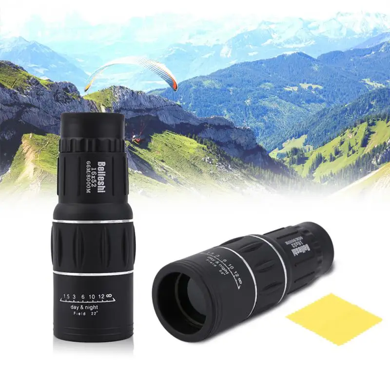 Dual Focus Monocular Telescope16x Zoom Binoculars 66M/8000M Scope Adjustable focus length ocular lens according
Dual Focus Monocular Telescope16x Zoom Binoculars 66M/8000M Scope Adjustable focus length ocular lens according