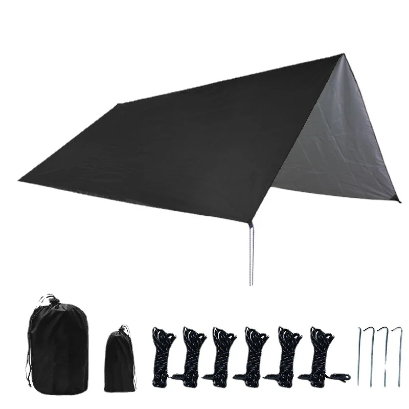 Outdoor Camping Tarp Tent Silver Coated Canopy Sunscreen and Rainproof Shade Ultra-light Portable Picnic Camping Equipment
Outdoor Camping Tarp Tent Silver Coated Canopy Sunscreen and Rainproof Shade Ultra-light Portable Picnic Camping Equipment