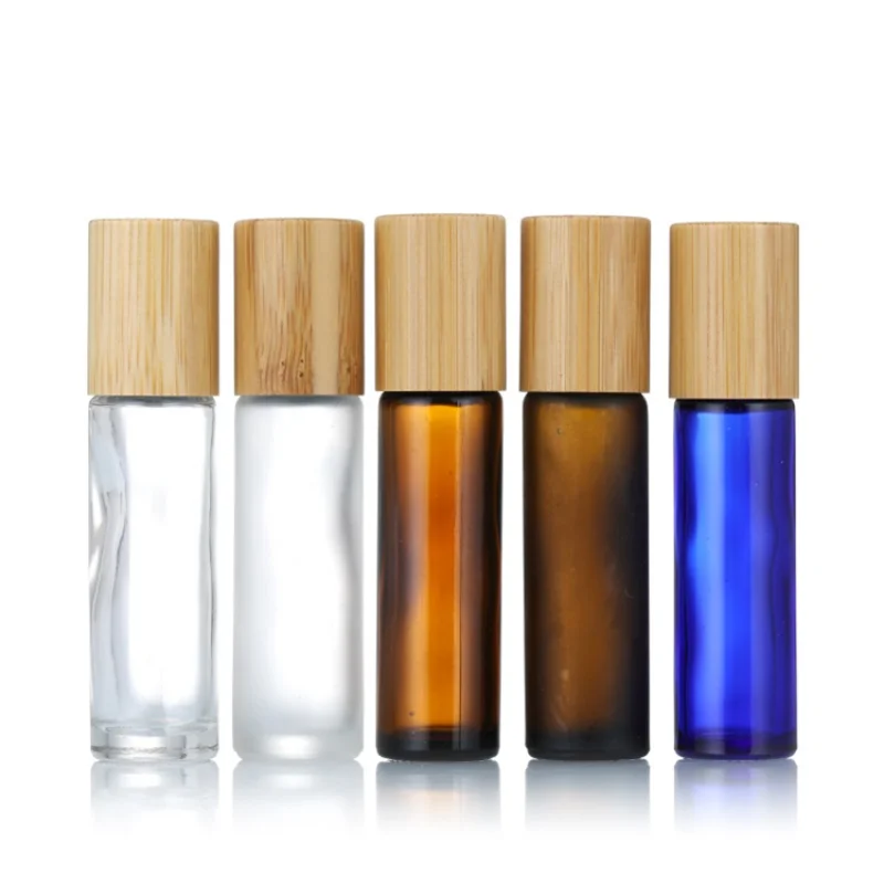 Empty 10ml Refillable Glass Roll on Bottles with Steel Roller Ball and Bamboo Lid for Travel Essentials Perfume Essential Oils
Empty 10ml Refillable Glass Roll on Bottles with Steel Roller Ball and Bamboo Lid for Travel Essentials Perfume Essential Oils