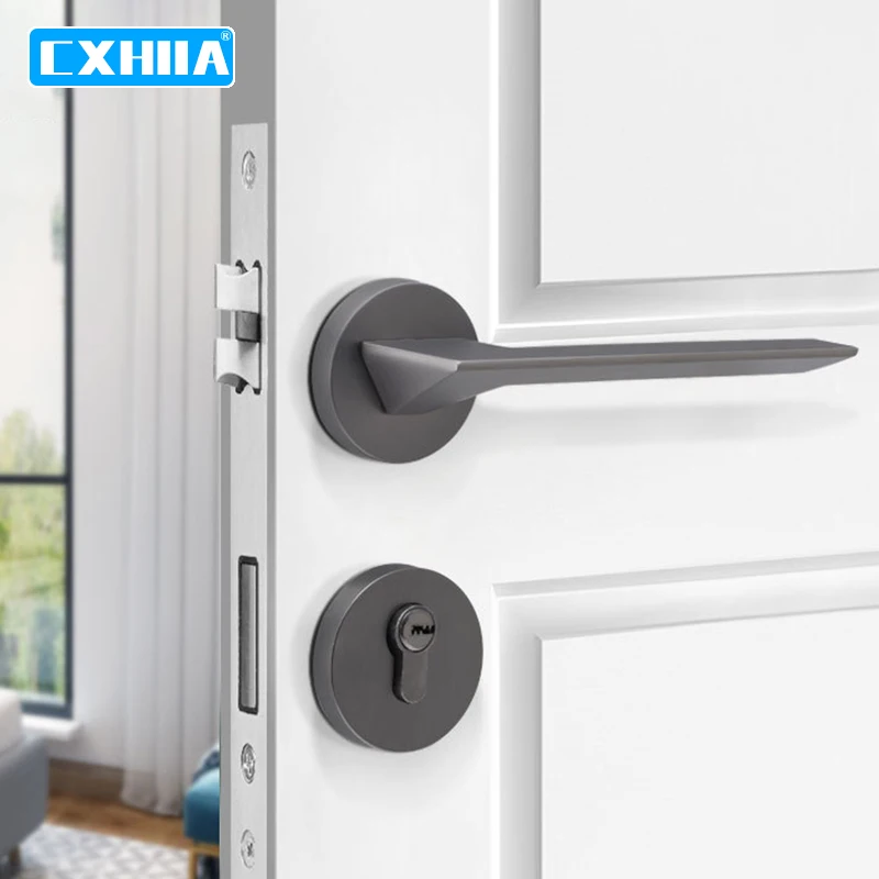 CXHIIA Simple Black Gray Magnetic Suction Door Lock Indoor Mute Bedroom Wooden Door Zinc Alloy Solid Mechanical Door Lock
CXHIIA Simple Black Gray Magnetic Suction Door Lock Indoor Mute Bedroom Wooden Door Zinc Alloy Solid Mechanical Door Lock