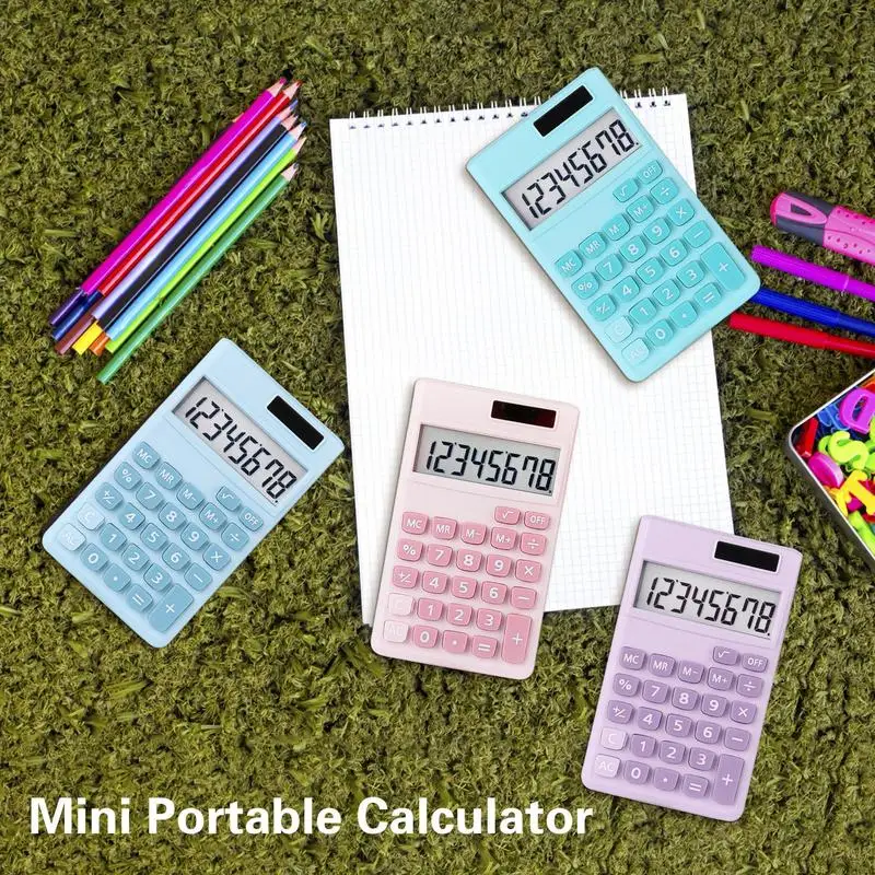 Student Calculator 8-Digit Electronic Calculator Solar Powered LCD Display Screen Calculator Handheld Calculator For School Home
Student Calculator 8-Digit Electronic Calculator Solar Powered LCD Display Screen Calculator Handheld Calculator For School Home