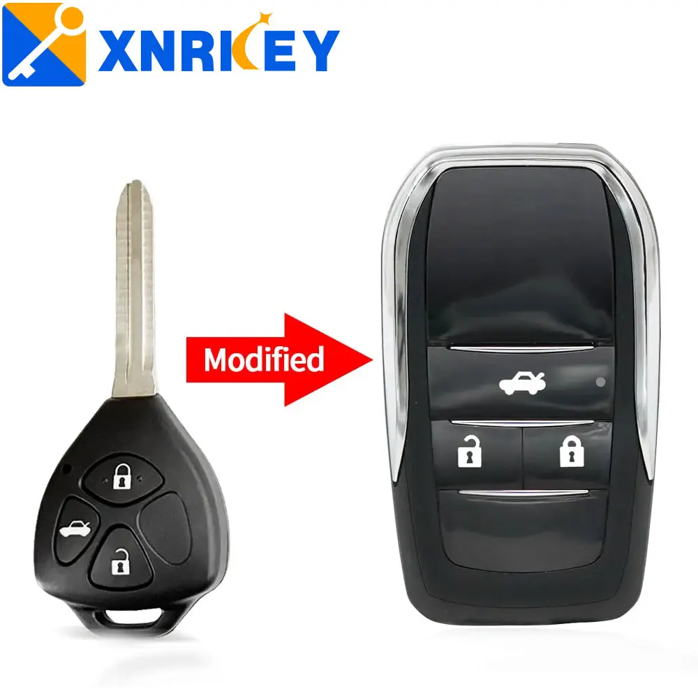 Модифицированный кнопочный брелок XNRKEY 2/3/4 для Toyota Reiz Camry Rav4 Yaris Corolla 4runner Avlo 2017 2019, откидной пульт дистанционного управления для автомобильного ключа
Модифицированный кнопочный брелок XNRKEY 2/3/4 для Toyota Reiz Camry Rav4 Yaris Corolla 4runner Avlo 2017 2019, откидной пульт дистанционного управления для автомобильного ключа