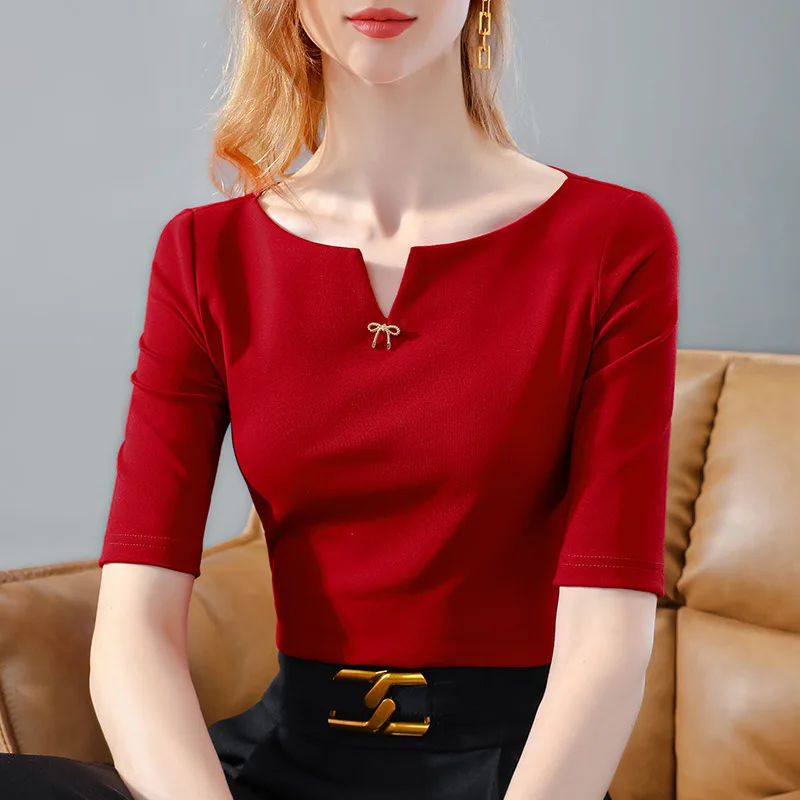 HIgh Quality 2024 Women Tops Pure Color Spring Summer T- Shirt Female Clothing Sexy Crop Top Clothes Casual Blouse Girl Y2k
HIgh Quality 2024 Women Tops Pure Color Spring Summer T- Shirt Female Clothing Sexy Crop Top Clothes Casual Blouse Girl Y2k