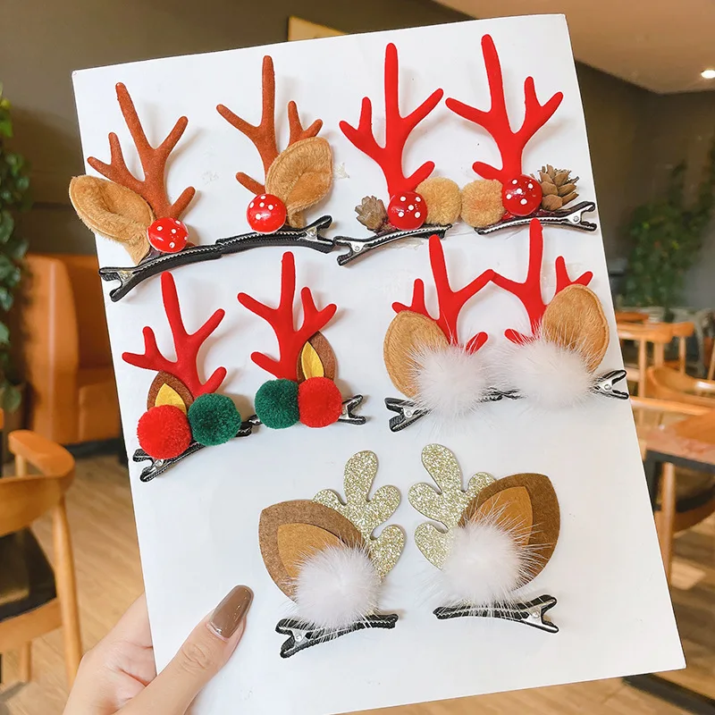 Christmas Headwear Hairpin Elk Deer Horn Hair Hoop Hair Clip Adult Headband Decorate Clip Hair Accessories
Christmas Headwear Hairpin Elk Deer Horn Hair Hoop Hair Clip Adult Headband Decorate Clip Hair Accessories