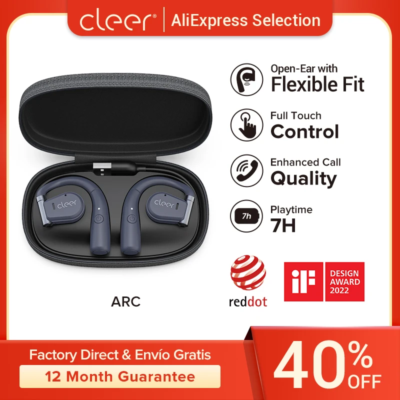 Cleer New In Earhook TWS True Wireless Bluetooth Earbuds With Mic Deep Bass Portable Sports Trending Products Earphone
Cleer New In Earhook TWS True Wireless Bluetooth Earbuds With Mic Deep Bass Portable Sports Trending Products Earphone