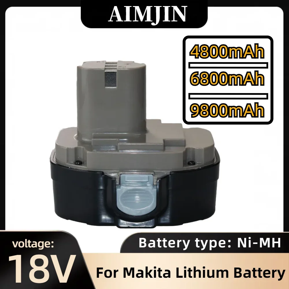 Ni-MH Battery Replacement for Makita, 18V Battery 6800Ah, 9800mAh, 4800mAh, PA18, 1822, 1823, 1833, 1834, 1835, 1835F, 192828-1,
Ni-MH Battery Replacement for Makita, 18V Battery 6800Ah, 9800mAh, 4800mAh, PA18, 1822, 1823, 1833, 1834, 1835, 1835F, 192828-1,