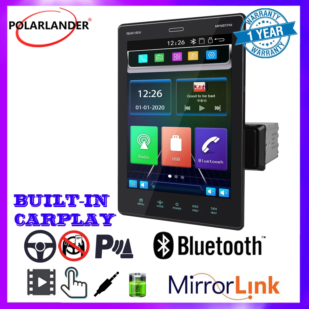 Car Multimedia MP5 Player Carplay,Android Auto 1DIN 9.5 Inch IPS Screen Wince Mirror Link Bluetooth Stereo Receiver Autoradio
Car Multimedia MP5 Player Carplay,Android Auto 1DIN 9.5 Inch IPS Screen Wince Mirror Link Bluetooth Stereo Receiver Autoradio