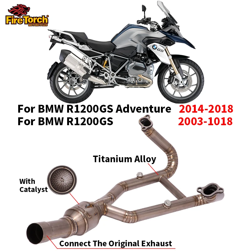 Slip On For BMW ADV R1200GS R 1200 GS Adventure 2013 - 2018 Motorcycle Exhaust Full System Modify Titanium Alloy Front Link Pipe
Slip On For BMW ADV R1200GS R 1200 GS Adventure 2013 - 2018 Motorcycle Exhaust Full System Modify Titanium Alloy Front Link Pipe