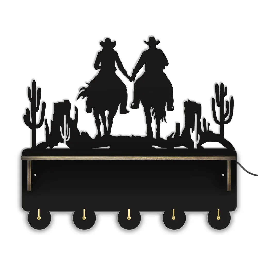 Cowboy And Cowgirl Silhouettes Wall Mounted Wooden Rustic Coat Hanging Rack Desert Cactus Rustic Key Hanger Western Home Decor
Cowboy And Cowgirl Silhouettes Wall Mounted Wooden Rustic Coat Hanging Rack Desert Cactus Rustic Key Hanger Western Home Decor