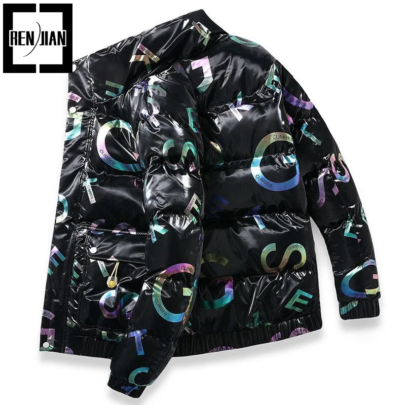 ERENEJIAN Men's Fashion Winter Parkas Cotton Lined Thick Warm Puffy Overcoats Letter Printed Shinny Bright Outerwear Tops
ERENEJIAN Men's Fashion Winter Parkas Cotton Lined Thick Warm Puffy Overcoats Letter Printed Shinny Bright Outerwear Tops