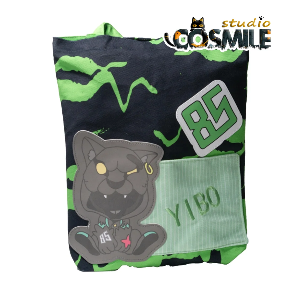 

Official Original Wang Yibo Idol Street Dance WEB Street The Untamed Panther Cosplay Cos Prop Canvas Bag Shoulder Bag