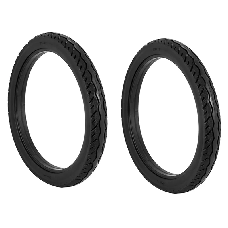 

2PCS 16 Inch 16 X 1.75 Bicycle Solid Tires Bicycle Bike Tires Standby Polyurethane Non-Slip Tires Cycling Tyre Black