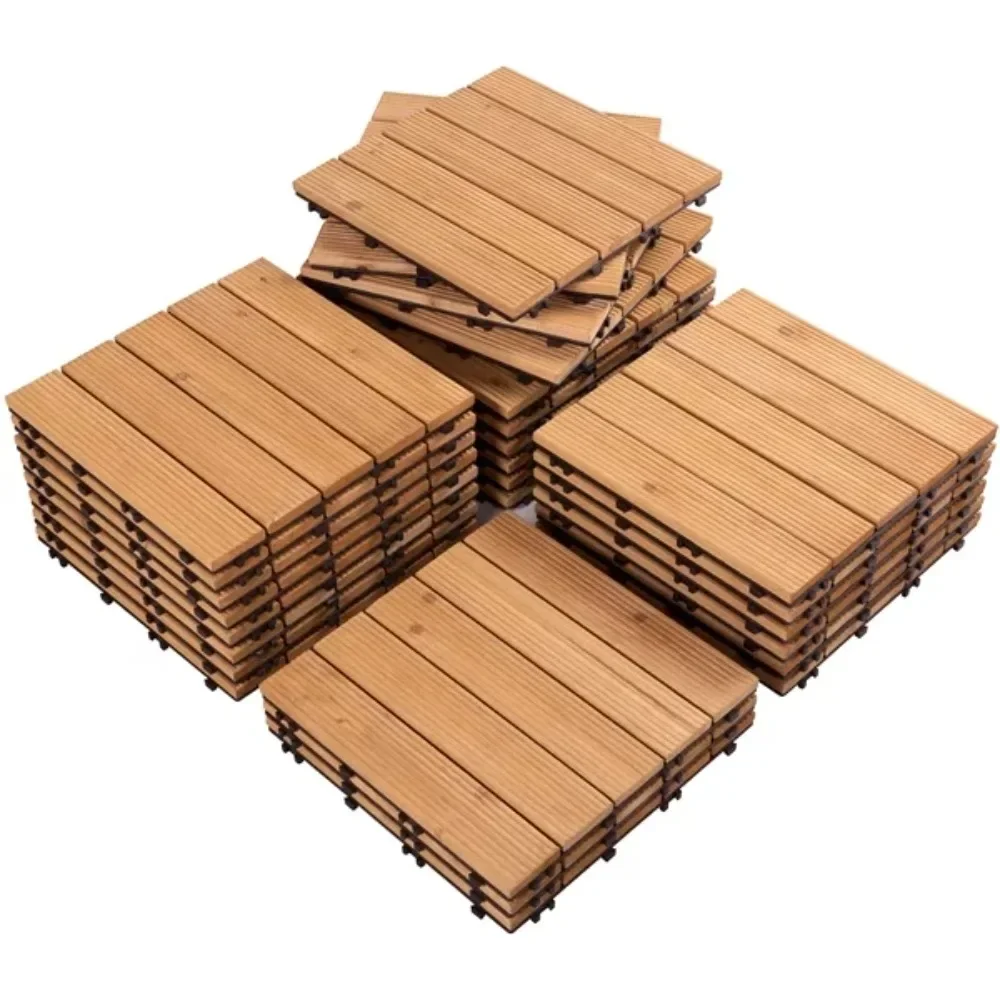 Prefabricated Houses 27 Pieces 12” X 12” Wooden Floor Tiles for Outdoor and Indoor Garden Buddhist Natural Wood Deck Tile Slats
Prefabricated Houses 27 Pieces 12” X 12” Wooden Floor Tiles for Outdoor and Indoor Garden Buddhist Natural Wood Deck Tile Slats