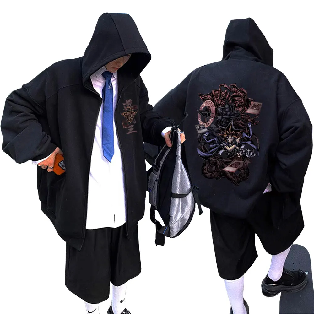Classic Vintage Anime Yu Gi Oh Duel Monsters Cards Game Yugi Muto Graphic Zipper Hoodie Men Women's Fashion Zip Up Sweatshirt
Classic Vintage Anime Yu Gi Oh Duel Monsters Cards Game Yugi Muto Graphic Zipper Hoodie Men Women's Fashion Zip Up Sweatshirt