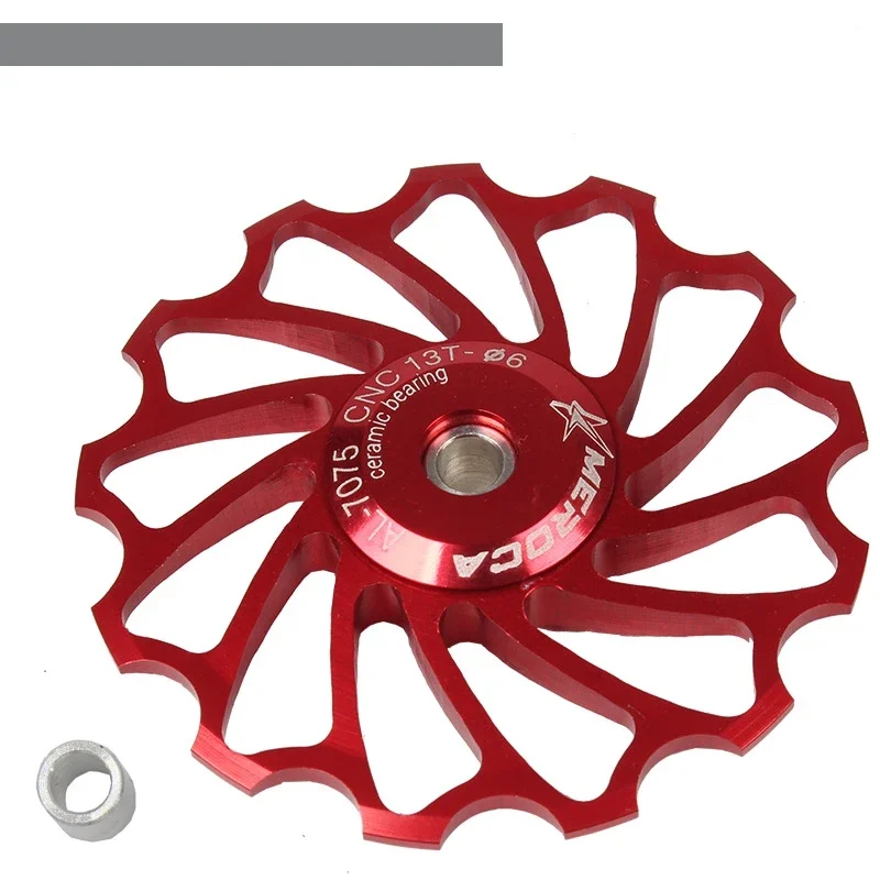 MEROCA MTB Bike 11T 13T Alloy Jockey Wheel Bicycle Rear Derailleur Guide Pulley Ceramics Bearing
MEROCA MTB Bike 11T 13T Alloy Jockey Wheel Bicycle Rear Derailleur Guide Pulley Ceramics Bearing