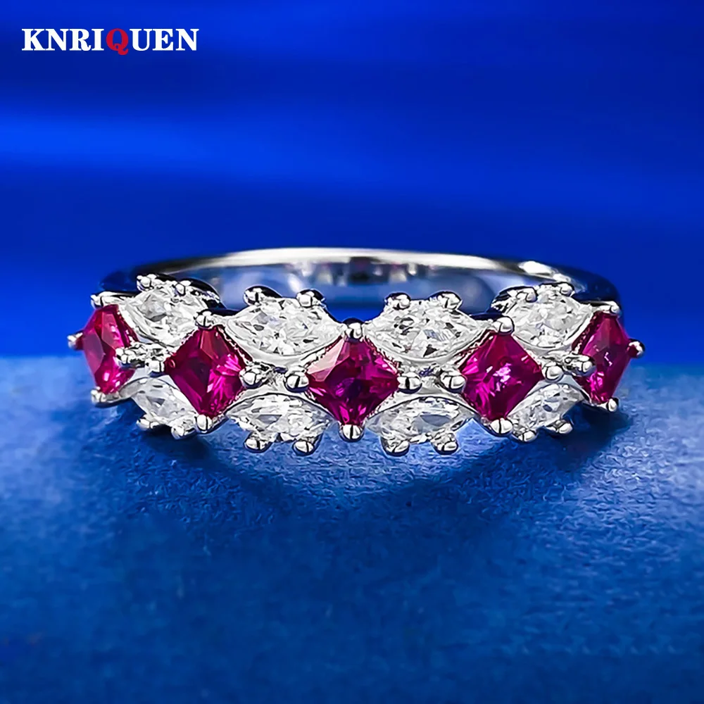 Luxury 925 Sterling Silver Ruby Lab Diamond Rings for Women Engagement Wedding Bands Cocktail Party Fine Jewelry Gift Wholesale
Luxury 925 Sterling Silver Ruby Lab Diamond Rings for Women Engagement Wedding Bands Cocktail Party Fine Jewelry Gift Wholesale