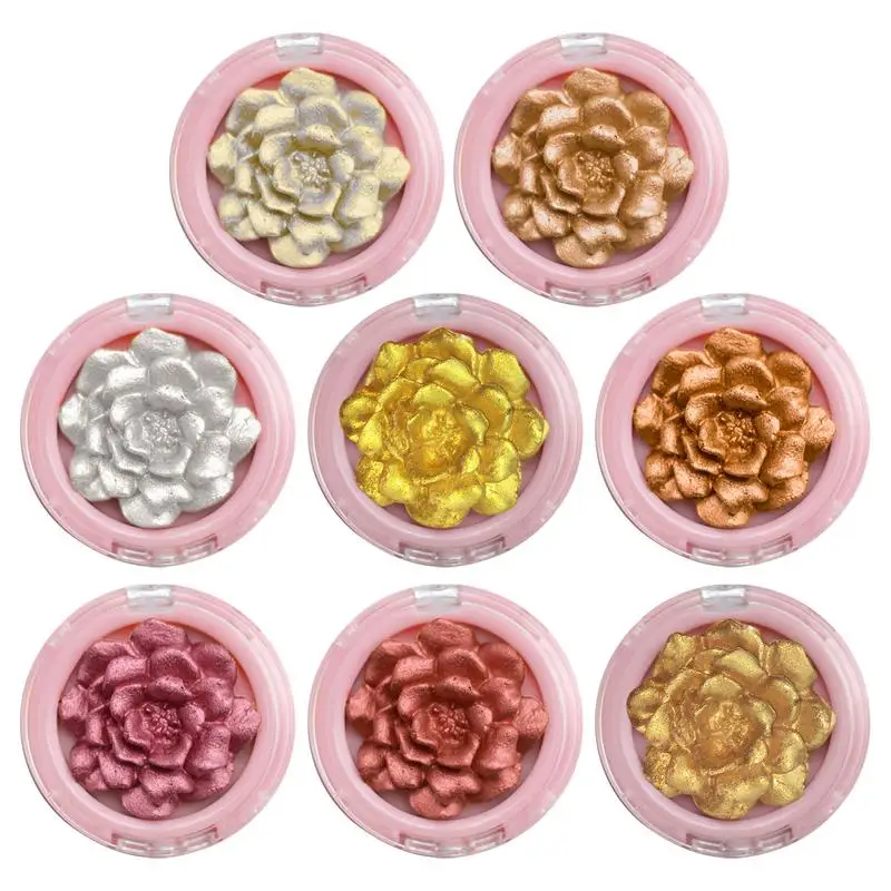 

rose blush flower makeup 3D rose blush highlighter body brightening powder face eye nose shadow contour blush powder Cosmetic