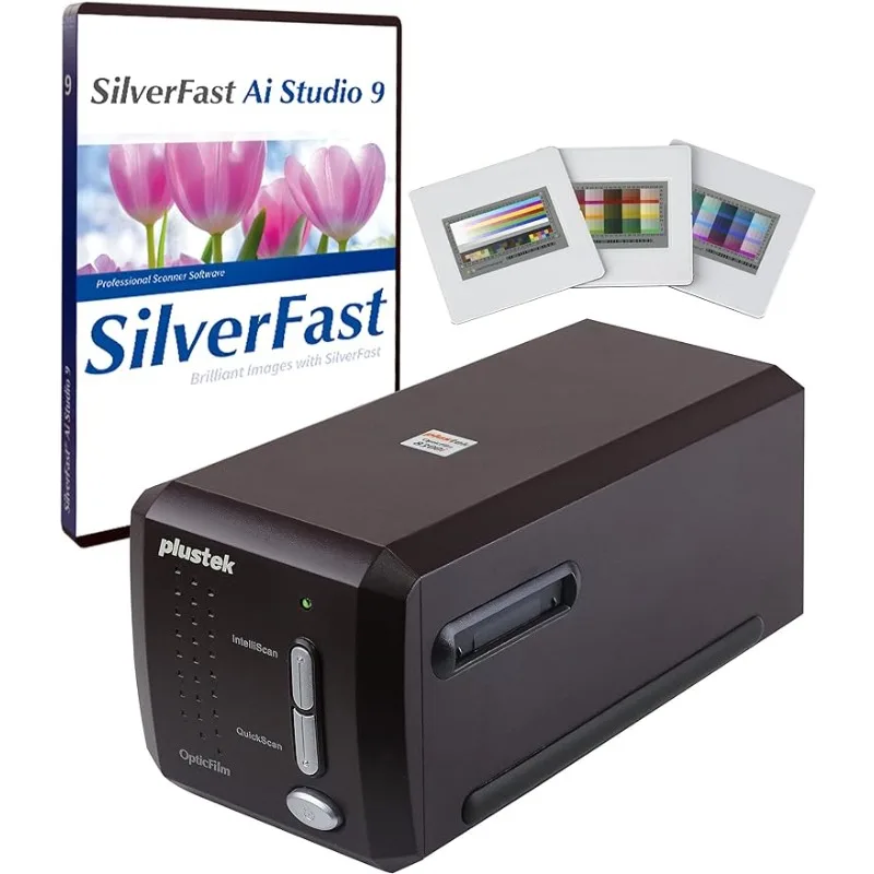 

Plustek OpticFilm 8300i Ai Film Scanner -Converts 35mm Film & Slide into Digital, Bundle SilverFast Ai Studio 9 + QuickScan Plus