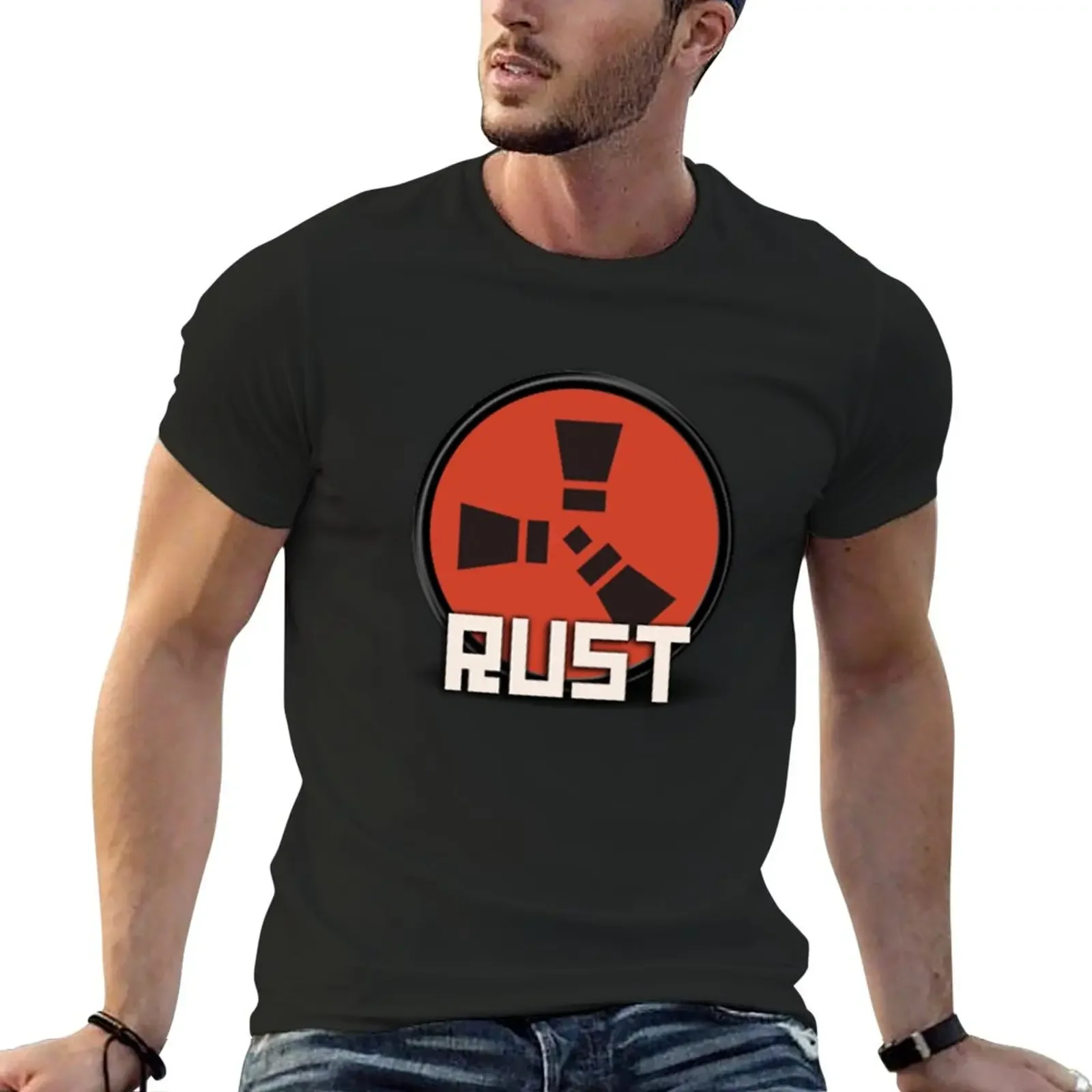 

Rust (Logo) T-Shirt boys animal print shirt summer tops Blouse customs design your own mens graphic t-shirts big and tall