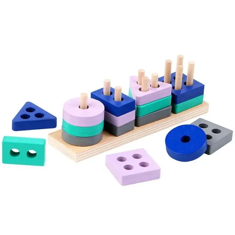 Montessori Toy Wooden Building Blocks Early Learning Educational Toys Color Shape Match Kids Puzzle Toys for Children Boys Girls
Montessori Toy Wooden Building Blocks Early Learning Educational Toys Color Shape Match Kids Puzzle Toys for Children Boys Girls