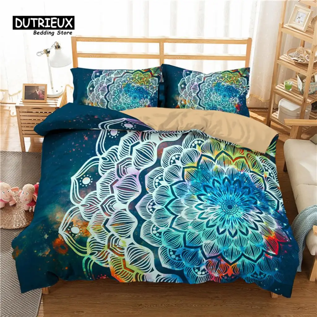 Bohemian Mandala Duvet Cover Set King Queen Size 2/3pcs Hippie Bedding Set Polyester Indian Ethnic Floral Quilt Cover Pillowcase
Bohemian Mandala Duvet Cover Set King Queen Size 2/3pcs Hippie Bedding Set Polyester Indian Ethnic Floral Quilt Cover Pillowcase