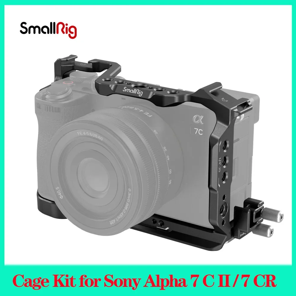 SmallRig Cage Kit for Sony Alpha 7 C II / Alpha 7 CR Full Cage with HDMI Cable Clamp with Quick-Release Plate on the Bottom 4422
SmallRig Cage Kit for Sony Alpha 7 C II / Alpha 7 CR Full Cage with HDMI Cable Clamp with Quick-Release Plate on the Bottom 4422