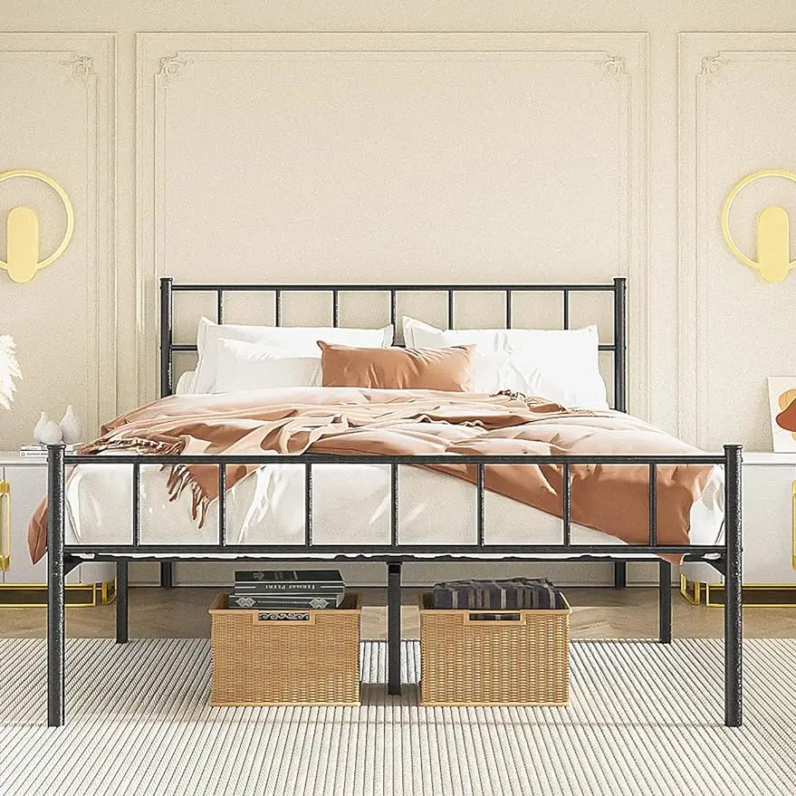 Queen Bed Frame, Platform Bed Frame with Headboard, 12 "Storage at Bottom, No Need for Spring Box, Silver Black
Queen Bed Frame, Platform Bed Frame with Headboard, 12 "Storage at Bottom, No Need for Spring Box, Silver Black