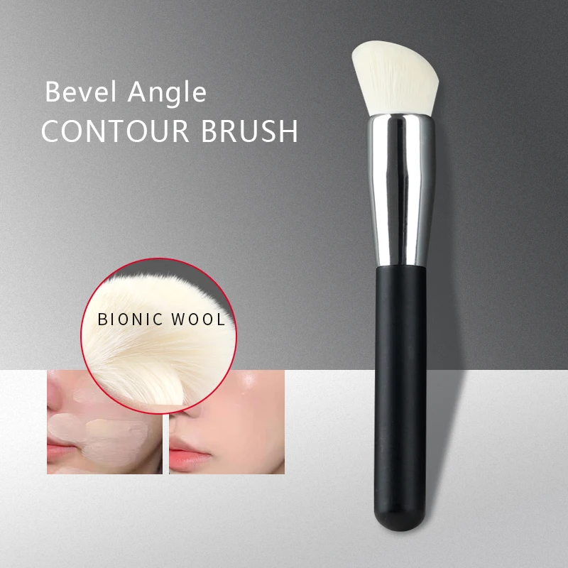 

Makeup Brushes Foundation Concealer Angled Seamless Cover Synthetic Dark Circle Liquid Cream Cosmetics Contour Brush Beauty Tool