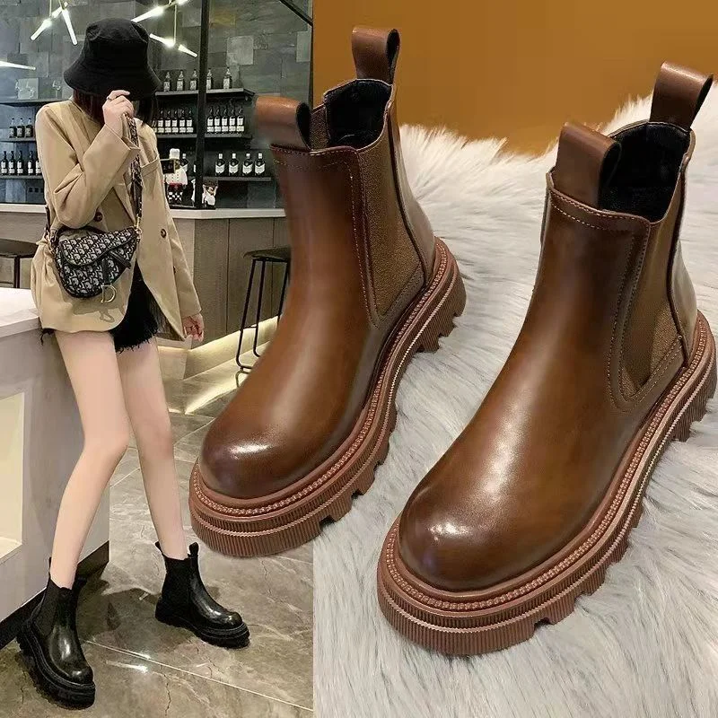 New In Women's Boots Genuine Leather and Fur Fashion Shoes Woman Winter 2023 Booties Brown Autumn Chelsea Flat Free Shipping Hot
New In Women's Boots Genuine Leather and Fur Fashion Shoes Woman Winter 2023 Booties Brown Autumn Chelsea Flat Free Shipping Hot