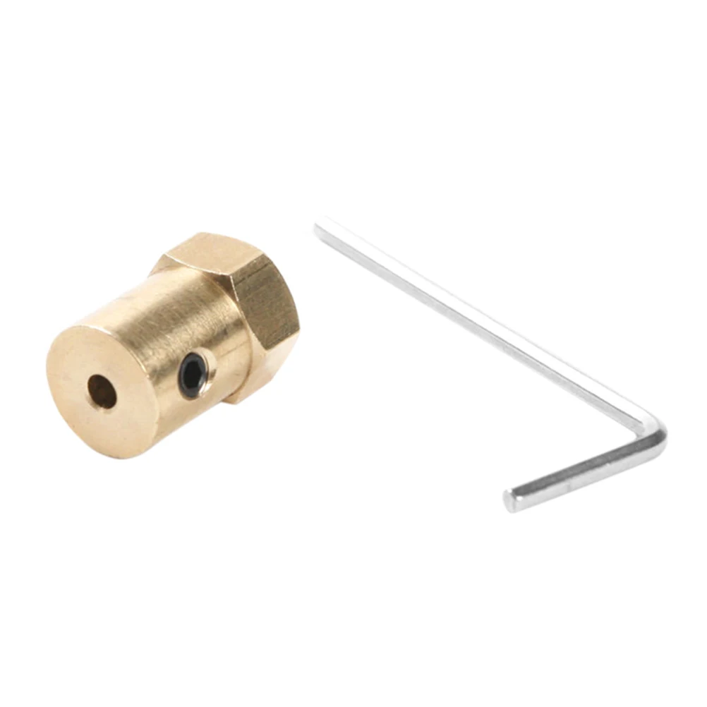 3mm/4mm/5mm/6mm/7mm/8mm Hex Connector Brass Flexible Motor Shaft Coupler Coupling with Screw Wrench
3mm/4mm/5mm/6mm/7mm/8mm Hex Connector Brass Flexible Motor Shaft Coupler Coupling with Screw Wrench
