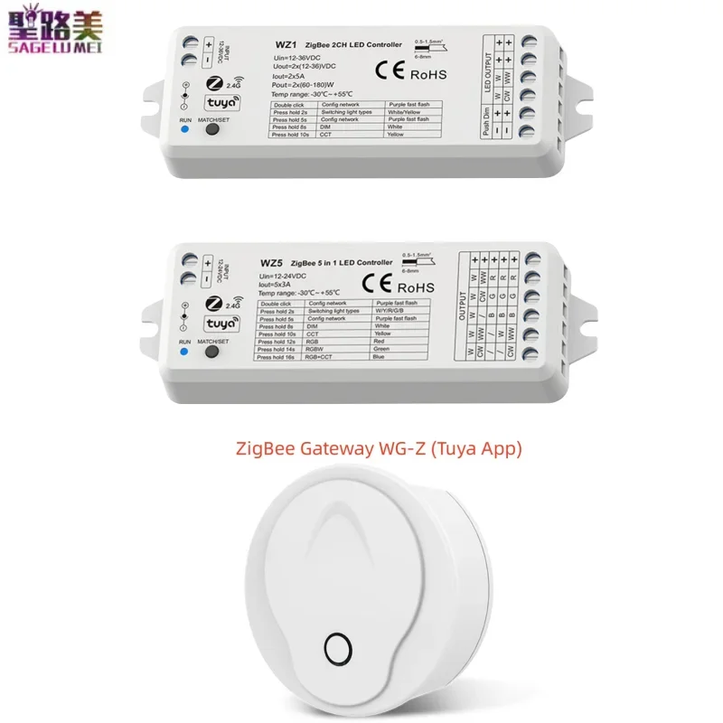 Светодиодная лампа, контроллер ZigBee Gateway, работает с WZ1 2CH * 5A RF, диммер, WZ5 5CH * 3A, для одноцветной RGB RGBW RGBCCT
Светодиодная лампа, контроллер ZigBee Gateway, работает с WZ1 2CH * 5A RF, диммер, WZ5 5CH * 3A, для одноцветной RGB RGBW RGBCCT