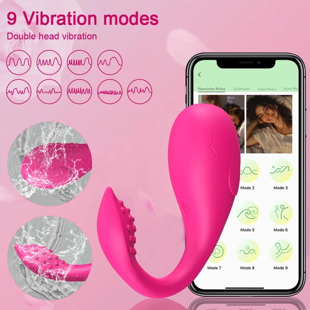 Andrea Bluetooth-Oeuf vibrateur de contrôle pour femme, culotte portable, stimulateur de clitoris, masseur de point G, jouets sexuels féminins, adulte de 18 ans et plus 2