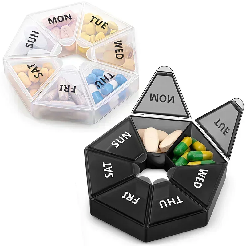 1Pc 7 Days Weekly Color Medicine Box Pillbox Dispenser Portable Travel Vitamin Box Sort Tablet Holder Organizer Container Cases
1Pc 7 Days Weekly Color Medicine Box Pillbox Dispenser Portable Travel Vitamin Box Sort Tablet Holder Organizer Container Cases